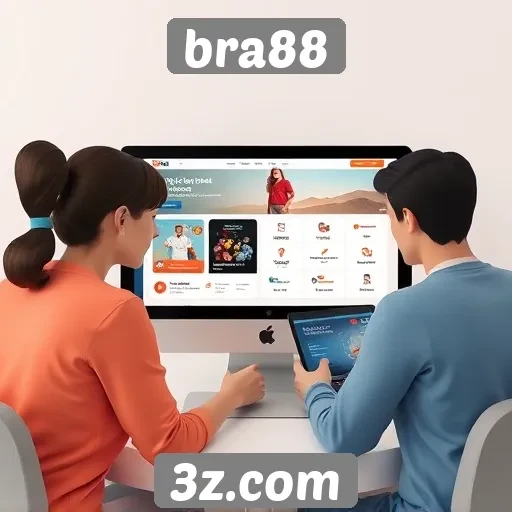 navegação e usabilidade no site bra88